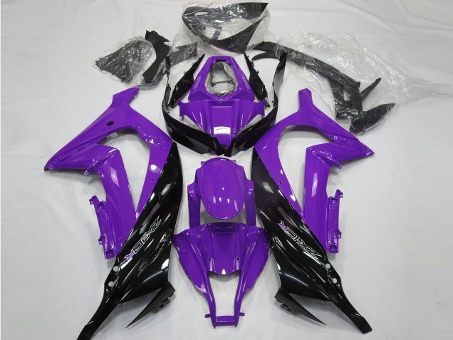 Púrpura Brillante & Negro 11-15 ZX10R Carenado Moto Púrpura Brillante & Negro 11-15 ZX10R Carenado Moto