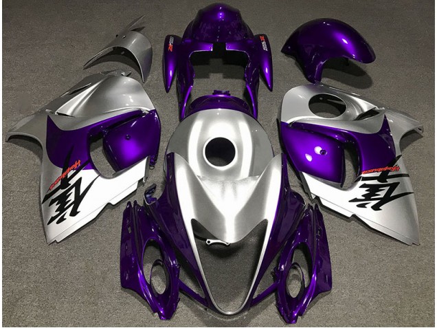 Púrpura Brillante & Plata 08-20 GSXR 1300 Carenado Moto
