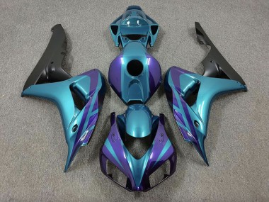 Púrpura & Esmeralda 06-07 CBR1000RR Carenado Moto