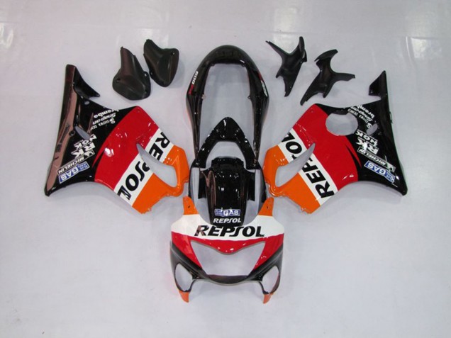 Repsol Rojo Naranja & Negro 99-00 CBR600 F4 Carenado Moto Repsol Rojo Naranja & Negro 99-00 CBR600 F4 Carenado Moto