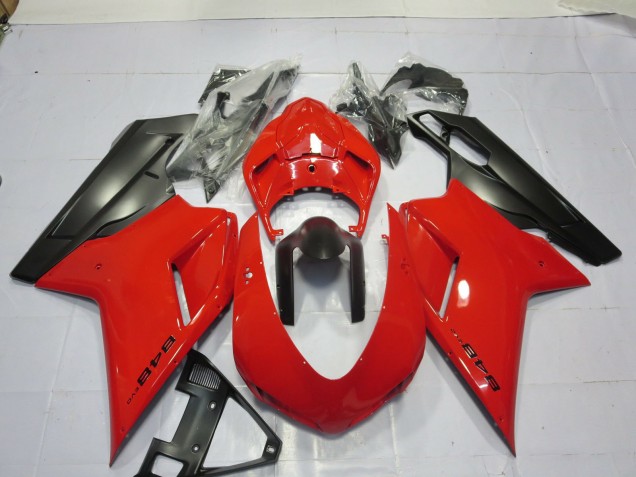 Rojo 07-14 Ducati 848 1098 1198 Carenado Moto Rojo 07-14 Ducati 848 1098 1198 Carenado Moto