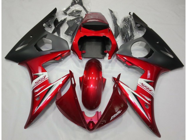 Rojo Blanco 03-04 R6 Carenado Moto Rojo Blanco 03-04 R6 Carenado Moto