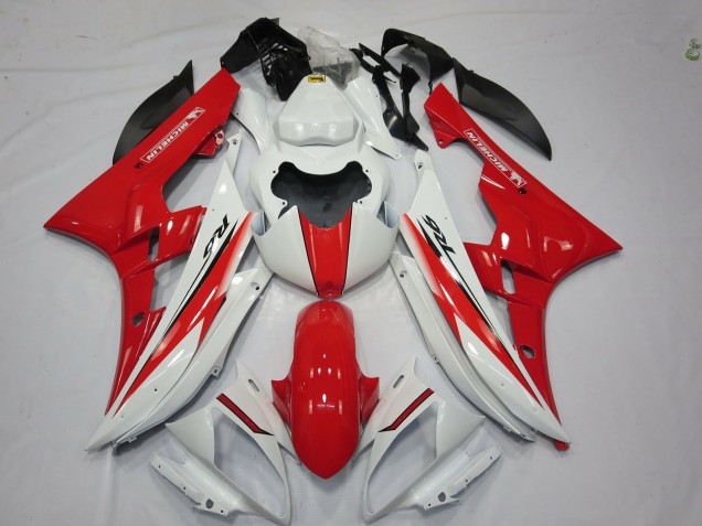 Rojo Blanco Estilo OEM 06-07 R6 Carenado Moto Rojo Blanco Estilo OEM 06-07 R6 Carenado Moto