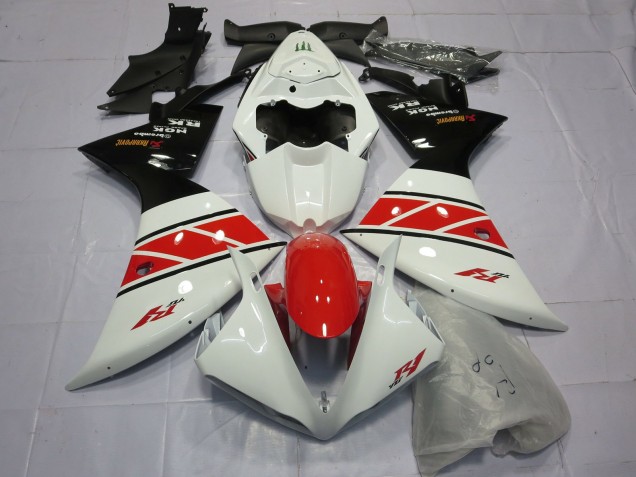 Rojo Blanco & Negro 12-14 R1 Carenado Moto Rojo Blanco & Negro 12-14 R1 Carenado Moto