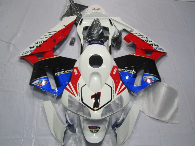 Rojo Blanco Negro & Azul 03-04 CBR600RR Carenado Moto Rojo Blanco Negro & Azul 03-04 CBR600RR Carenado Moto