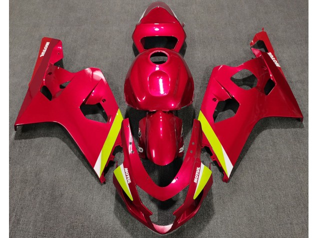 Rojo Brillante 04-05 GSXR 600-750 Carenado Moto Rojo Brillante 04-05 GSXR 600-750 Carenado Moto
