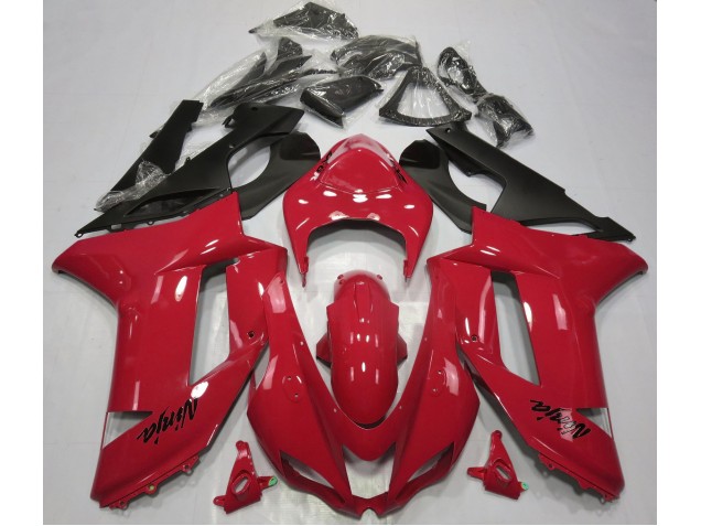 Rojo Brillante 07-08 ZX6R Carenado Moto Rojo Brillante 07-08 ZX6R Carenado Moto