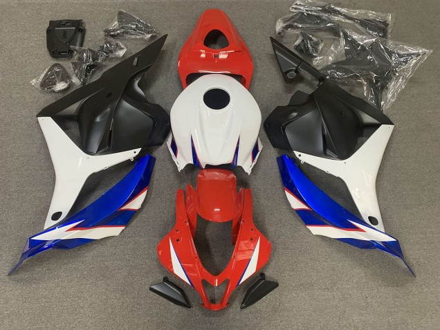 Rojo Brillante Azul & Blanco 09-12 CBR600RR Carenado Moto Rojo Brillante Azul & Blanco 09-12 CBR600RR Carenado Moto