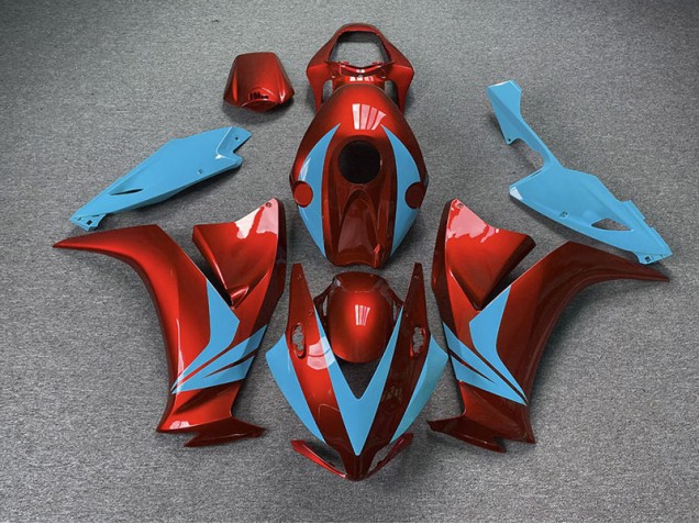 Rojo Brillante & Azul Claro 12-16 CBR1000RR Carenado Moto Rojo Brillante & Azul Claro 12-16 CBR1000RR Carenado Moto