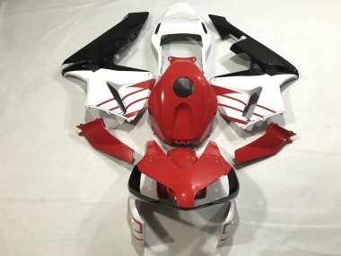 Rojo Brillante / Blanco Mate 03-04 CBR600RR Carenado Moto