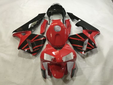 Rojo Brillante / Negro 03-04 CBR600RR Carenado Moto