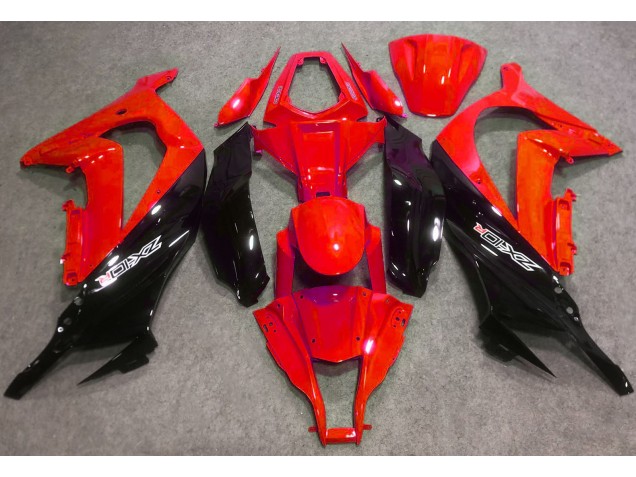 Rojo Brillante & Negro 16-19 ZX10R Carenado Moto Rojo Brillante & Negro 16-19 ZX10R Carenado Moto