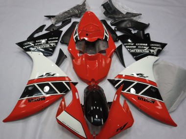 Rojo Brillo Blanco & Negro 12-14 R1 Carenado Moto