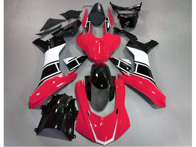 Rojo Brillo Blanco & Negro 15-19 R1 Carenado Moto Rojo Brillo Blanco & Negro 15-19 R1 Carenado Moto