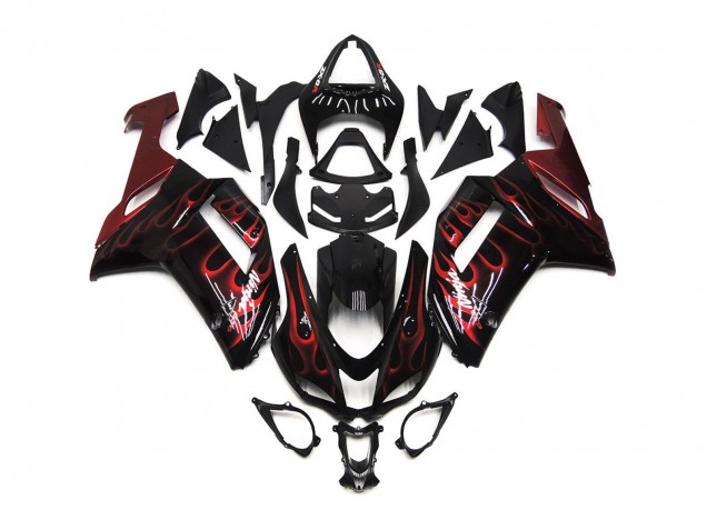 Rojo Brillo Llama 07-08 ZX6R Carenado Moto Rojo Brillo Llama 07-08 ZX6R Carenado Moto