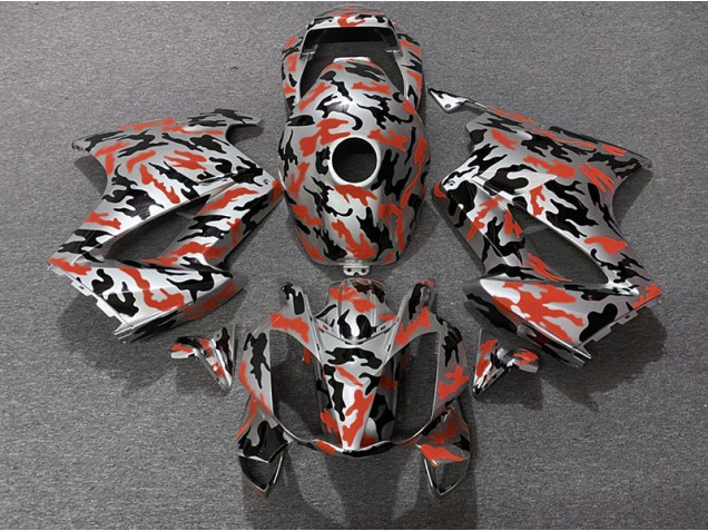 Rojo Camuflaje 02-12 VFR800 Carenado Moto Rojo Camuflaje 02-12 VFR800 Carenado Moto