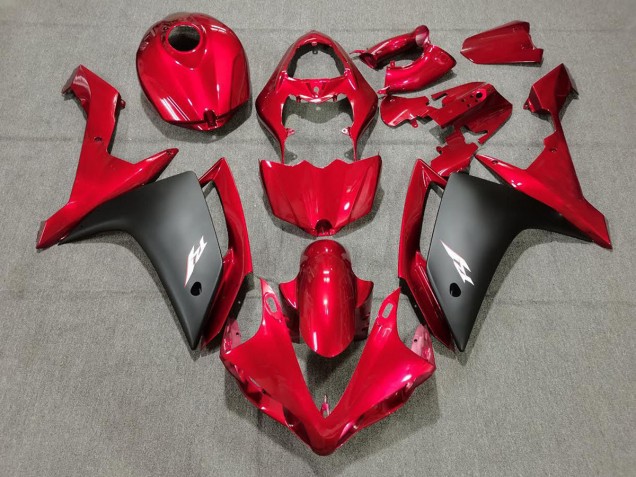 Rojo Caramelo & Negro 07-08 R1 Carenado Moto Rojo Caramelo & Negro 07-08 R1 Carenado Moto
