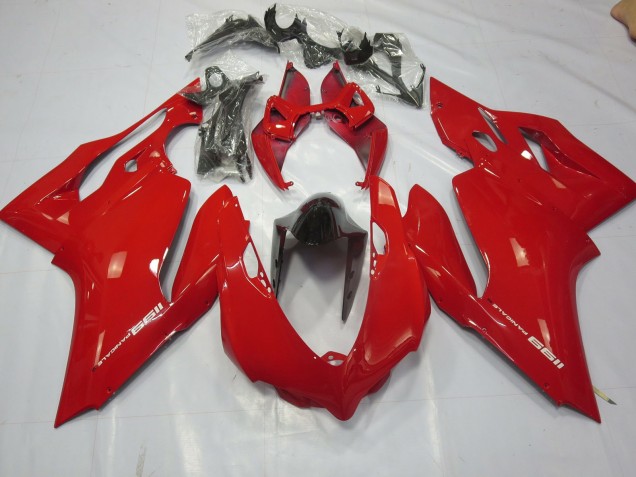 Rojo Liso Brillante 11-14 Ducati 1199 Carenado Moto Rojo Liso Brillante 11-14 Ducati 1199 Carenado Moto