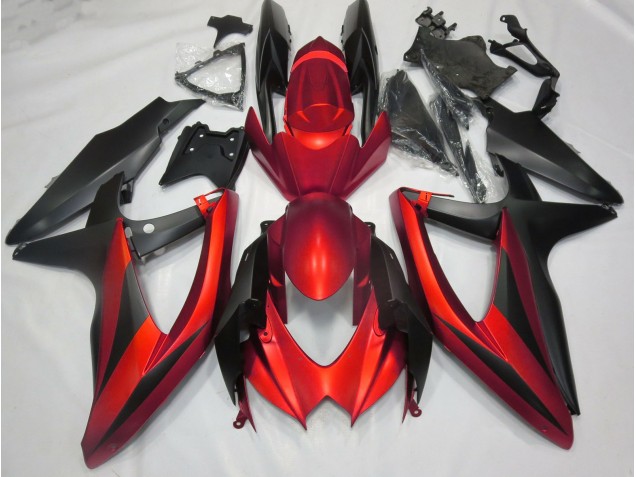 Rojo Mate Sin R 08-10 GSXR 600-750 Carenado Moto Rojo Mate Sin R 08-10 GSXR 600-750 Carenado Moto