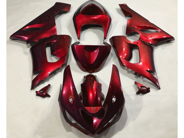 Rojo Metálico 05-06 ZX6R Carenado Moto