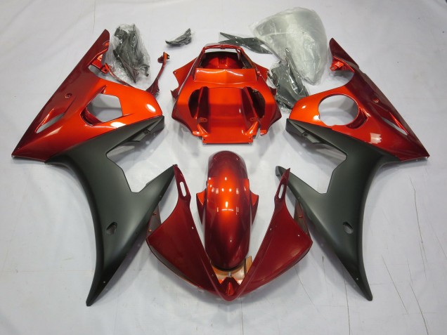 Rojo / Naranja Mate 03-04 R6 Carenado Moto Rojo / Naranja Mate 03-04 R6 Carenado Moto