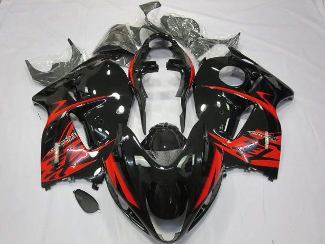 Rojo & Negro 97-07 GSXR 1300 Carenado Moto Rojo & Negro 97-07 GSXR 1300 Carenado Moto