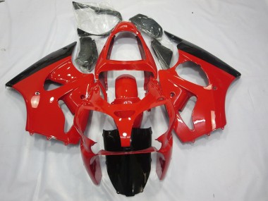 Rojo & Negro 00-02 ZX6R Carenado Moto