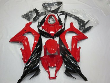 Rojo Negro Brillo 11-15 ZX10R Carenado Moto