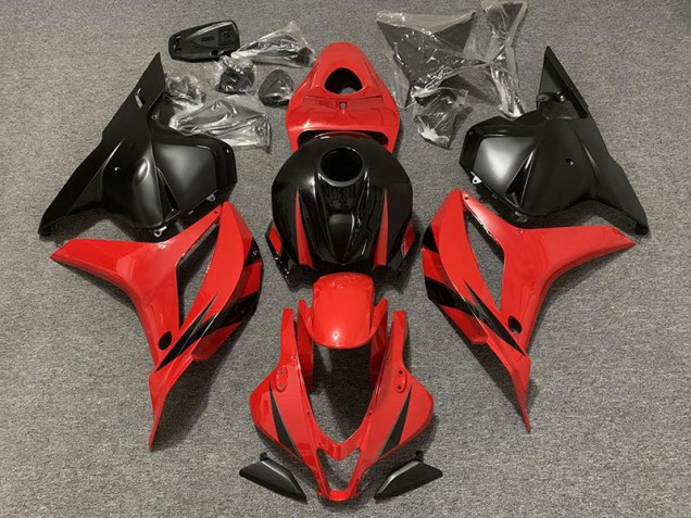 Rojo & Negro Mate 09-12 CBR600RR Carenado Moto Rojo & Negro Mate 09-12 CBR600RR Carenado Moto