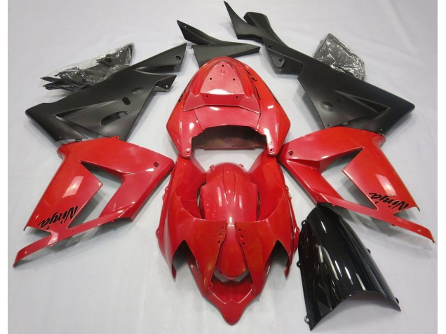 Rojo Perla & Negro 04-05 ZX10R Carenado Moto Rojo Perla & Negro 04-05 ZX10R Carenado Moto