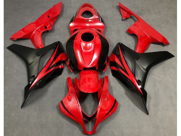 Rojo Perla & Negro 07-08 CBR600RR Carenado Moto