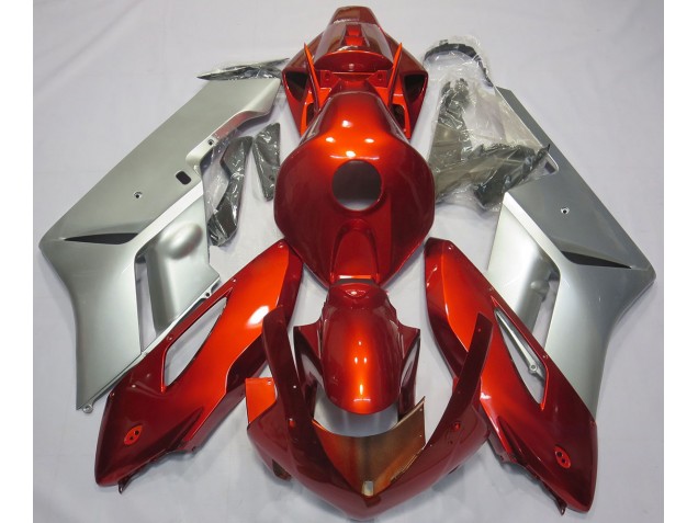 Rojo Plata 04-05 CBR1000RR Carenado Moto Rojo Plata 04-05 CBR1000RR Carenado Moto