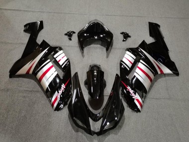 Rojo Plata & Negro 07-08 ZX6R Carenado Moto