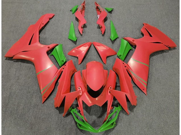 Rojo Pomelo Mate & Verde 11-24 GSXR 600-750 Carenado Moto Rojo Pomelo Mate & Verde 11-24 GSXR 600-750 Carenado Moto