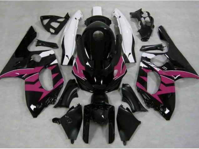 Rosa Blanco & Negro 98-07 YZF600 Carenado Moto Rosa Blanco & Negro 98-07 YZF600 Carenado Moto
