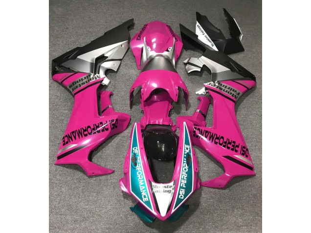 Rosa Brillante & Azul Claro 17-23 CBR1000RR Carenado Moto Rosa Brillante & Azul Claro 17-23 CBR1000RR Carenado Moto