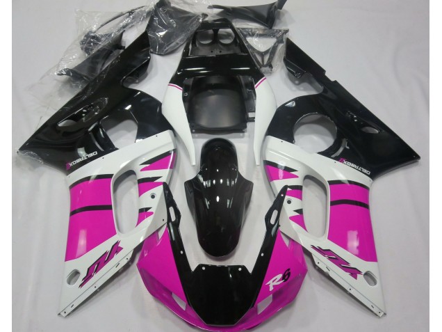 Rosa Brillante & Negro 98-02 R6 Carenado Moto Rosa Brillante & Negro 98-02 R6 Carenado Moto
