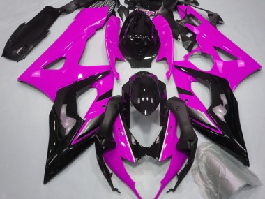 Rosa Brillante & Negro 05-06 GSXR 1000 Carenado Moto