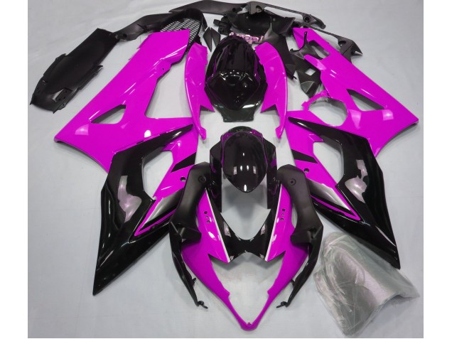 Rosa Brillante & Negro 05-06 GSXR 1000 Carenado Moto Rosa Brillante & Negro 05-06 GSXR 1000 Carenado Moto