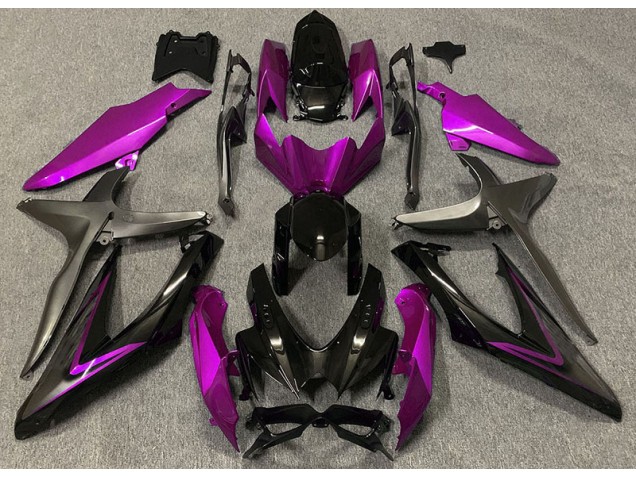 Rosa Brillante & Verde R 08-10 GSXR 600-750 Carenado Moto Rosa Brillante & Verde R 08-10 GSXR 600-750 Carenado Moto