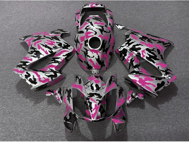 Rosa Camuflaje 02-12 VFR800 Carenado Moto Rosa Camuflaje 02-12 VFR800 Carenado Moto