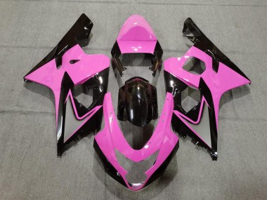 Rosa Claro & Negro 04-05 GSXR 600-750 Carenado Moto