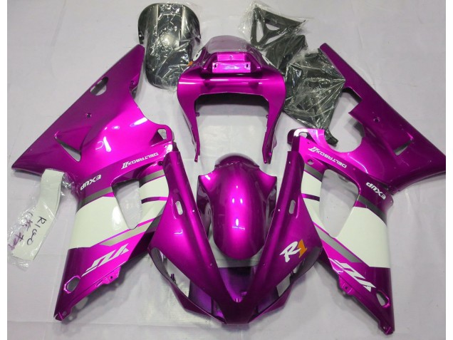 Rosa Fuerte & Blanco 00-01 R1 Carenado Moto Rosa Fuerte & Blanco 00-01 R1 Carenado Moto