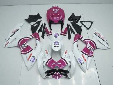 Rosa Lucky Strike 08-10 GSXR 600-750 Carenado Moto