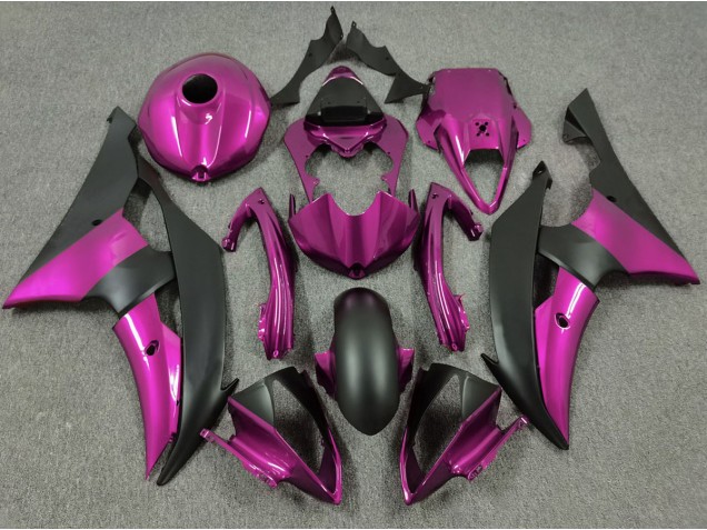 Rosa & Negro Mate 08-16 R6 Carenado Moto Rosa & Negro Mate 08-16 R6 Carenado Moto