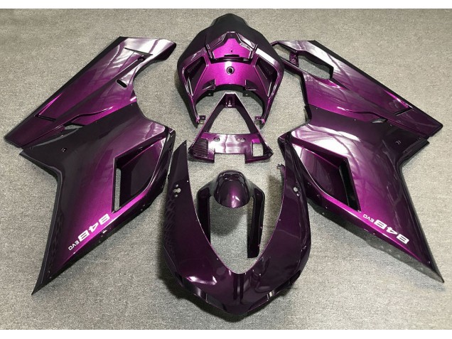 Rosa Profundo 07-14 Ducati 848 1098 1198 Carenado Moto Rosa Profundo 07-14 Ducati 848 1098 1198 Carenado Moto