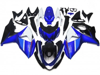 Sólido Brillo Negro Azul Blanco 09-16 GSXR 1000 Carenado Moto