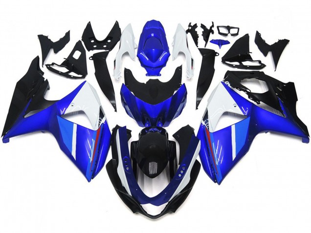 Sólido Brillo Negro Azul Blanco 09-16 GSXR 1000 Carenado Moto Sólido Brillo Negro Azul Blanco 09-16 GSXR 1000 Carenado Moto