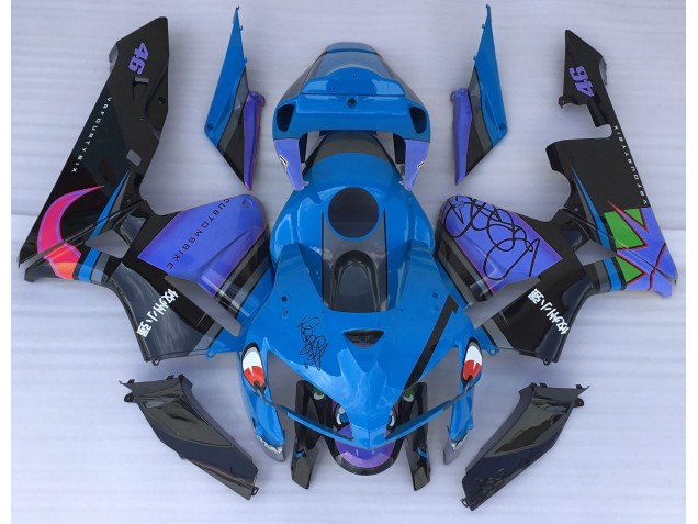 Tiburón Azul 05-06 CBR600RR Carenado Moto Tiburón Azul 05-06 CBR600RR Carenado Moto