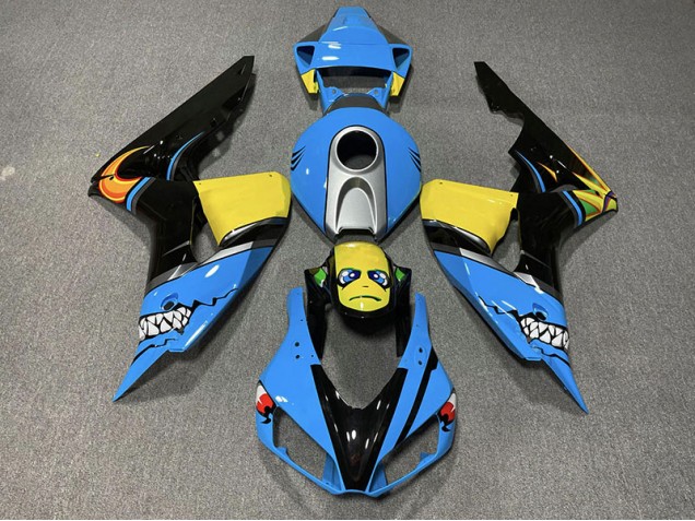 Tiburón Azul 06-07 CBR1000RR Carenado Moto Tiburón Azul 06-07 CBR1000RR Carenado Moto